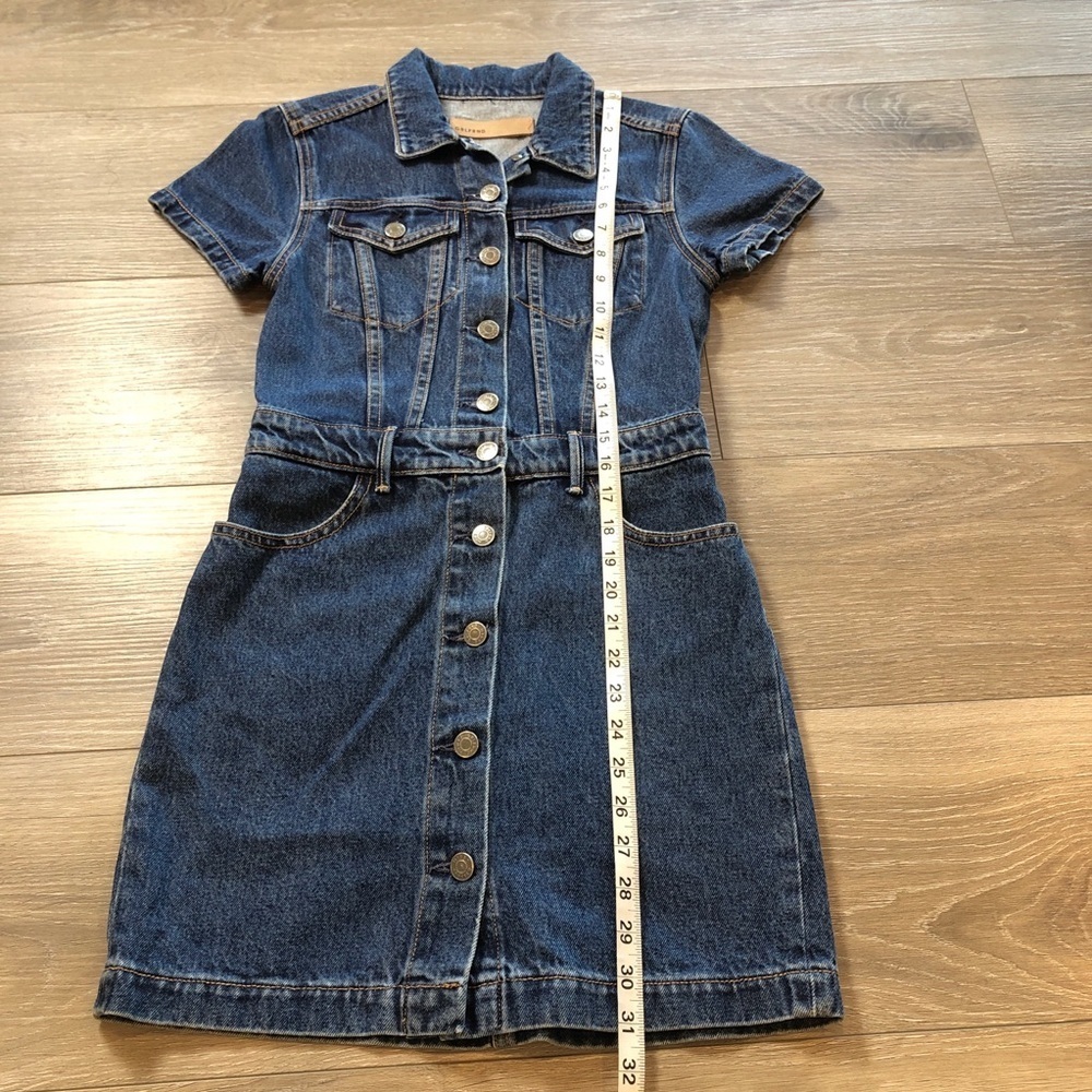 GRLFRND Max Denim Mini Dress In You And Me Womens Size XS - Picture 5 of 12